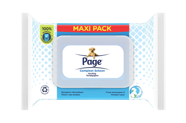 Page vochtig toiletpapier 74 st