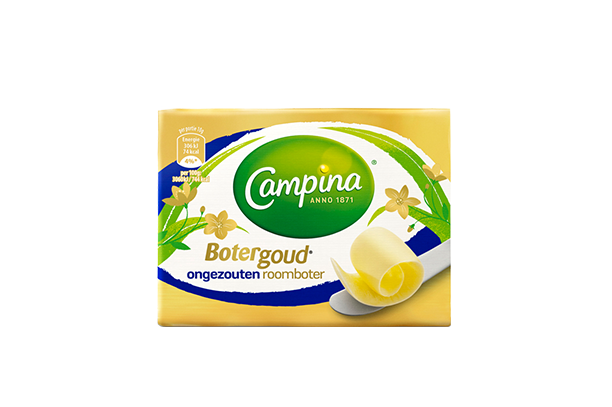 Campina Roomboter ongez. Wikkel 250 gr