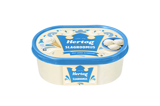 Hertog Slagroomijs 900ml