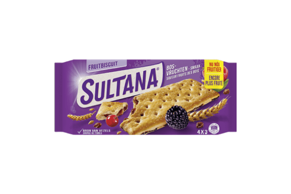 Sultana Fruitbisc. Bosvr. 4-pack/175 gr