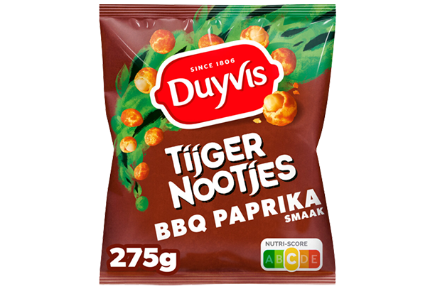 Duyvis Tijgernt. BBQ/Paprika 275gr