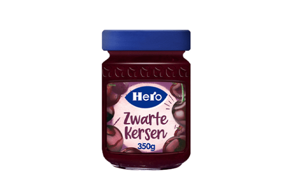 Hero zwarte Kersen Jam 350 gr