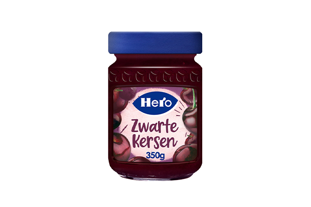 Hero zwarte Kersen Jam 350 gr